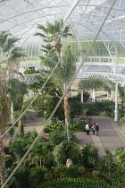 Scotland, Glasgow, East End, Glasgow Green, The People's Palace, Winter Gardens interior.