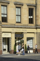 Scotland, Glasgow, Merchant City, the Italian Centre, shoppers at The Italian Centre.