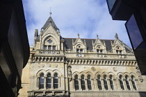 Scotland, Glasgow, City Centre, Stock Exchange building on West George St, ornate facade.