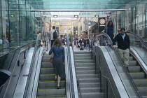 Scotland, Glasgow, City Centre, subway entrance on Buchanan Street.