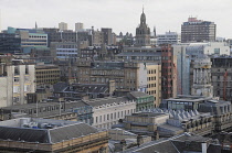 Scotland, Glasgow, City Centre, views across central Glasgow from the Lighthouse, off Buchanan St.