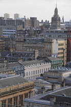 Scotland, Glasgow, City Centre, views across central Glasgow from the Lighthouse, off Buchanan St.