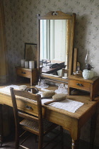 Scotland, Glasgow, City centre west, Tenement House, bedroom furniture.