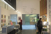 Scotland, Glasgow, City centre west, CCA Centre for Contemporary Arts, entrance lobby.