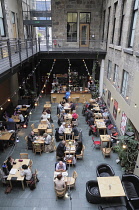 Scotland, Glasgow, City centre west, CCA Centre for Contemporary Arts, Saramago Cafe Bar.