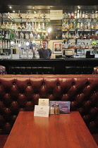 Scotland, Glasgow, City centre west, Black Sparrow Pub bar and seating.