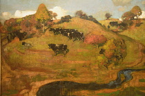 Scotland, Glasgow, West End, Kelvingrove Art Gallery and Museum, Galloway Landscape 1889 Henry George.