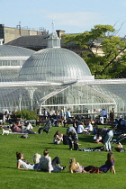 Scotland, Glasgow, West End, Botanic Gardens, the Kibble Palace.