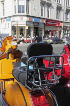 Scotland, Glasgow, West End, Little Italy on Byres Road, lambrettas and ice-cream parlour.