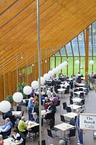Scotland, Glasgow, South Side, Burrell Collection, cafe at the Burrell.