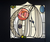 Scotland, Glasgow, Mackintosh Glasgow, House for an Art Lover, rose window.