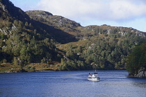 Scotland, Loch Lomond, pleasure craft on Loch Katrine.