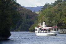 Scotland, Loch Lomond, Loch Katrine, pleasure boat.