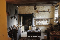 Scotland, Burns Country, Souter Johnnie's Cottage, cobblers workshop.
