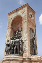 Turkey, Istanbul, Republic Monument, designed by Pietro Canonica, Taksim Square.