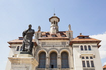Romania, Constanta, Statue of Ovid and National History and Archaeology Museum, Ovidiu Square.