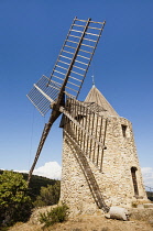 France, Grimaud, Saint Rochs windmill.