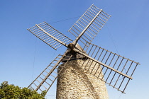 France, Grimaud, Saint Rochs windmill.