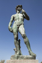 France, Nice, Replica of Michelangelo's statue of David.