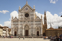 Italy, Tuscany, Florence, Santa Croce Church, Piazza Di Santa Croce.