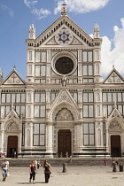Italy, Tuscany, Florence, Santa Croce Church, Piazza Di Santa Croce.