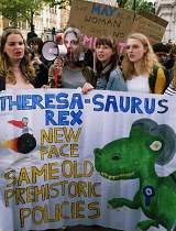 England, London, Westmiinster, Brexit and remain supporters clash/demonstrate opposite Downing Street on the first day as prime minister of Theresa May.