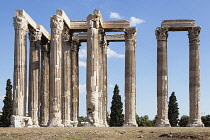 Greece, Attica, Athens, Temple of Olympian Zeus.