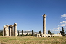 Greece, Attica, Athens, Temple of Olympian Zeus.