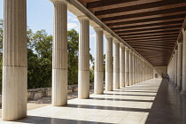 Greece, Attica, Athens, Stoa of Attalos and Agora Museum, Ancient Agora of Athens.