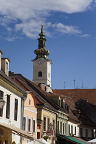 Croatia, Zagreb, Old Town, Tkalciceva Street bars and restaurants.