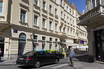 Croatia, Zagreb, Old town, Typical narrow street.