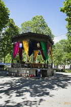 Croatia, Zagreb, Old town, Bandstand in Park Zrinjevac.