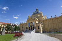 Croatia, Zagreb, Old town, Park Josipa Jurja Strossmayera, Umjetnicki Art pavilion.