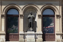 Croatia, Zagreb, Old town, Mihanoviceva Street statue of Dr Antec Starcevic.