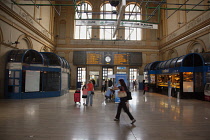Croatia, Zagreb, Old town, Glavni kolodvor main railway station interior.