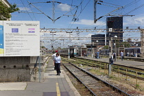 Croatia, Zagreb, Old town, Glavni kolodvor main railway station.