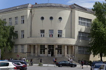 Croatia, Zagreb, Old Town, Exterior of VII. Gymnasium high school.