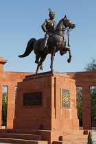 India, Rajasthan, Bikaner, Statue of Maharaja Ganga Singh.