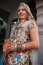 India, Rajasthan, Kekri, Rajasthani tribal woman.