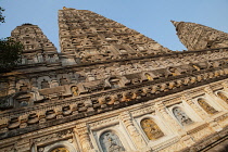 India, Bihar, Bodhgaya, Mahabodhi Temple in Bodhgaya.