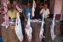 India, Kerala, Thiruvananthapuram, Butchers.