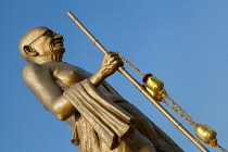 India, Karnataka, Mysore, Mahatma Gandhi statue in MG square in Mysore.