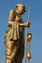 India, Karnataka, Mysore, Mahatma Gandhi statue in MG square in Mysore.