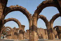 India, Karnataka, Bijapur, Arches of the Bara Kaman.