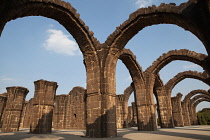 India, Karnataka, Bijapur, Arches of the Bara Kaman.