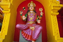 India, Madhya Pradesh, Omkareshwar, Statue of a Hindu god at Omkareshwar.