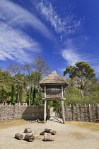 Ireland, County Clare, Craggaunowen, Living Past Experience, Reconstructed Crannog dwelling.