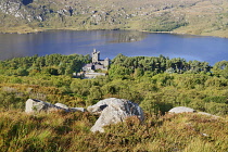 Ireland, County Donegal, Glenveagh National Park, Glenveagh Castle built between 1867 and 1873 for local landlord John George Adair.