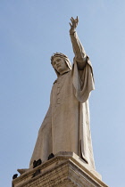Italy, Campania, Naples, Statue of Dante, Piazza Dante.