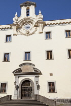 Italy, Campania, Naples, Building in courtyard of Palazzo Del Conservatorio Dello Spirito Santo.